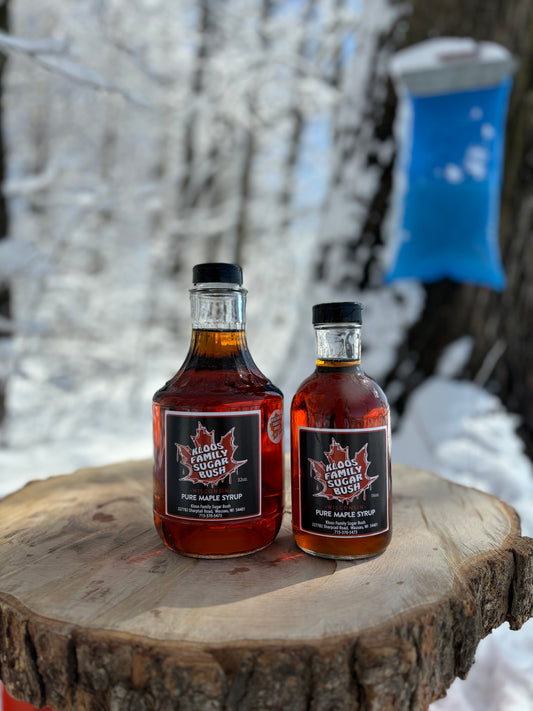 Pure Wisconsin Maple Syrup - Glass Bottles